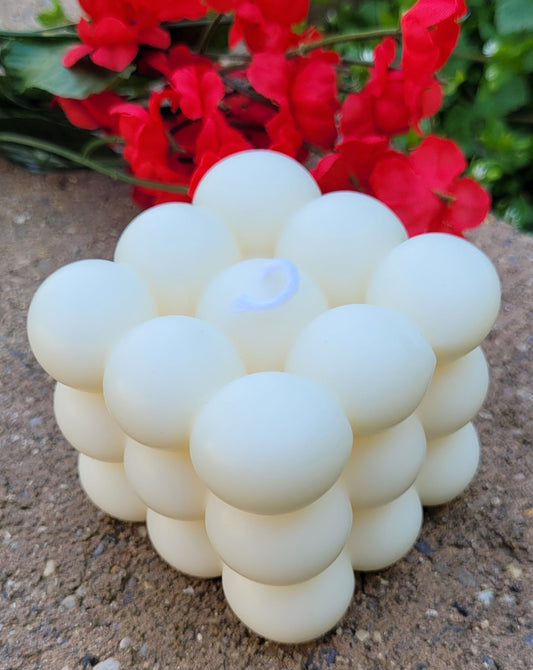 Bubble Cube Decorative Candle