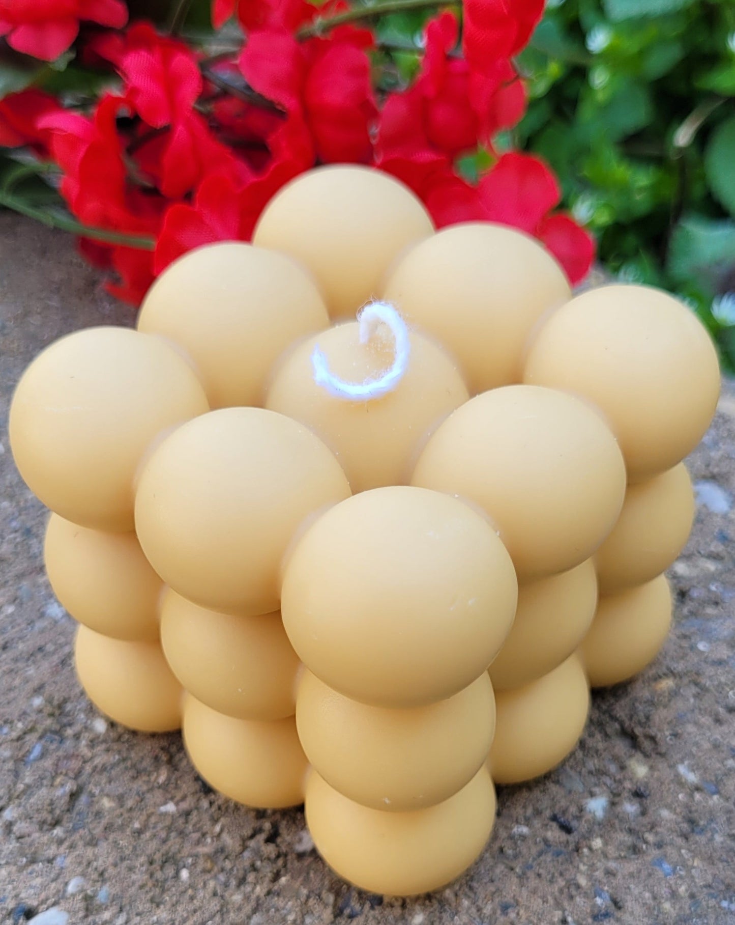 Bubble Cube Decorative Candle